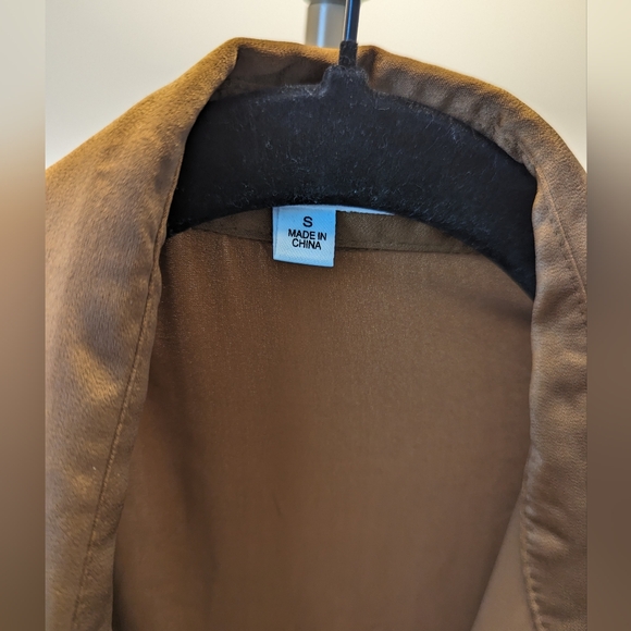 Chrome Brown Scrunched Dress - Picture 3 of 4